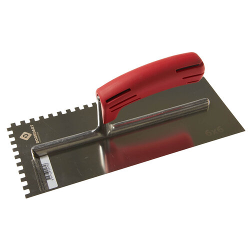DOORDAGT BASIC lijmspaan 6x6x6 mm. 280 x 120 mm. rode SOFT greep