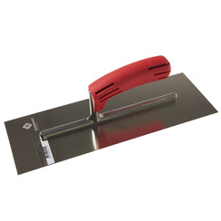 DOORDAGT BASIC-Line Spaan 330 x 120 mm. RVS met rode SOFT handgreep