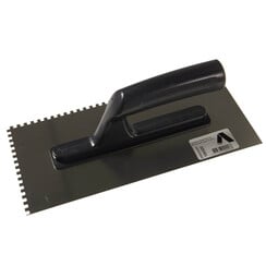 Lijmspaan 280x130mm, 4x4x4mm 2-Zijdig, RVS, Kunststof greep