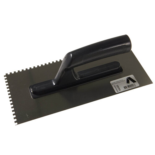 Lijmspaan 280x130mm, 4x4x4mm 2-Zijdig, RVS, Kunststof greep