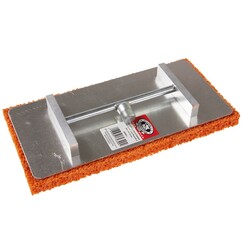 OLEJNIK, Schuurbord 280x140x18mm, Draaibaar klein zonder steel, Rood/Grof