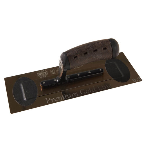 OLEJNIK Olejnik Goldflex 279 x 100 mm. RVS met Vintage Leather handgreep