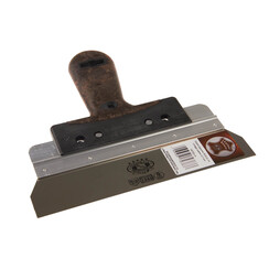 OLEJNIK, Gipsmes 220mm, RVS, Vintage Leather greep, 0,7mm