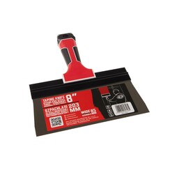 OLEJNIK, Taping Knife 203x85mm, RVS, Hoog model, Steelgreep Soft, 0,5mm