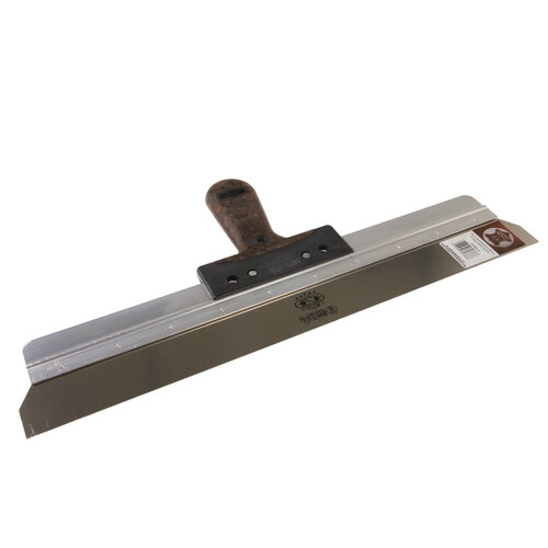 OLEJNIK OLEJNIK, Spackmes 48cm, RVS, Vintage Leather greep, 0,4mm