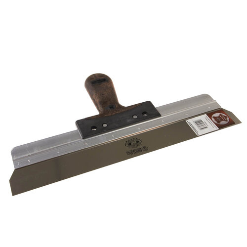 OLEJNIK OLEJNIK, Spackmes 38cm, RVS, Vintage Leather greep, 0,4mm