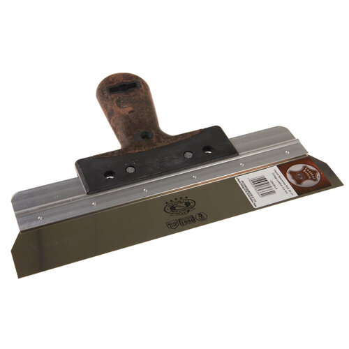 OLEJNIK OLEJNIK, Spackmes 28cm, RVS, Vintage Leather greep, 0,4mm