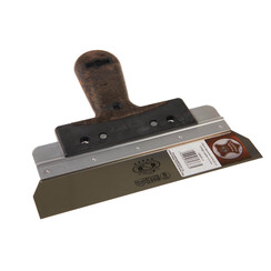 OLEJNIK, Spackmes 22cm, RVS, Vintage Leather greep, 0,4mm