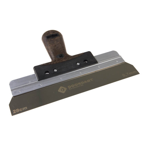 DOORDAGT DOORDAGT Gipsmes 0,7 mm. RVS 28 cm. Vintage eco-leder