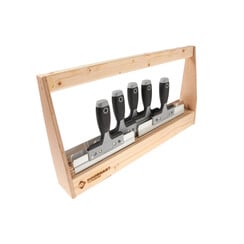 Spackmesbak (gevuld - 5 messen) Steelgreep PROFI