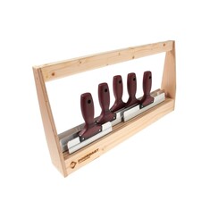 Spackmesbak DOORDAGT (gevuld - 5 messen) Steelgreep SOFT