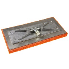 DOORDAGT Schuurbord Draaibaar Klein zonder steel 140 x 280 mm. Rood/Grof