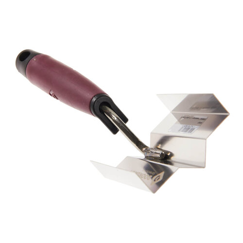 DOORDAGT DOORDAGT Hoekschopje + V-groef 15 mm. RVS