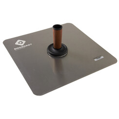 DOORDAGT, Spaarbord 400x400mm, Aluminium, Handvat in het midden, Kurkgreep