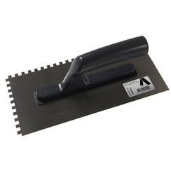 Lijmspaan 280x130mm, 6x6x6mm 2-zijdig, RVS, Kunststof greep