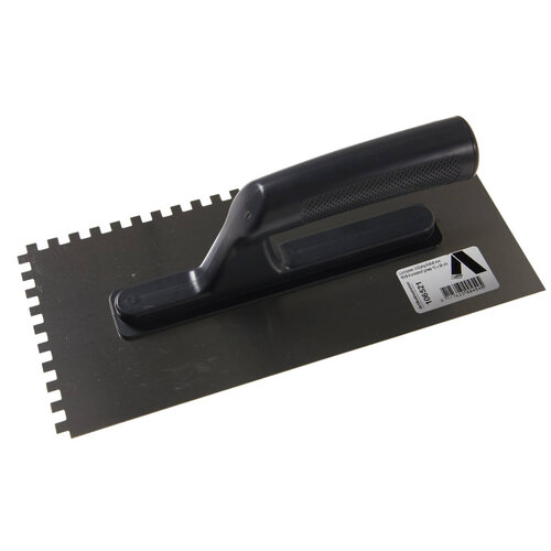 Lijmspaan 280x130mm, 6x6x6mm 2-zijdig, RVS, Kunststof greep