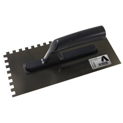 Lijmspaan 280x130mm, 8x8x8mm 2-Zijdig, RVS, Kunststof greep