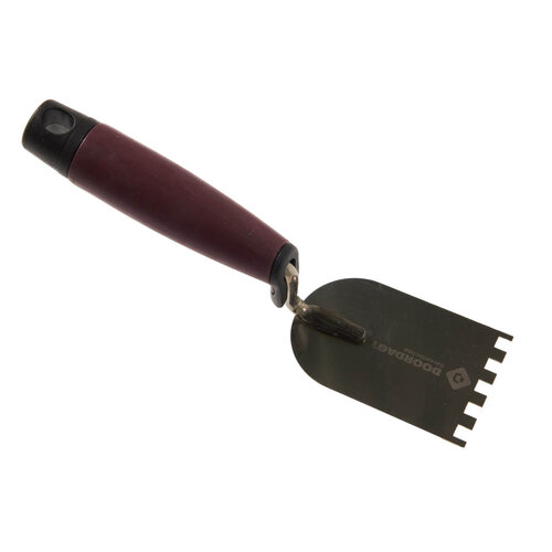 DOORDAGT DOORDAGT, Platschopje getand 60mm, RVS, 6x6mm tanding, Softgreep