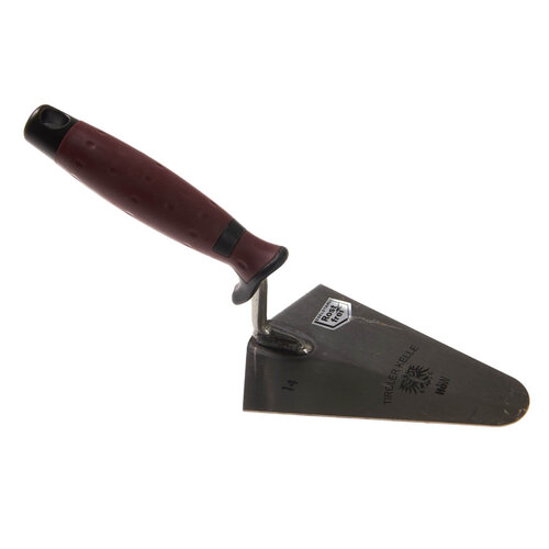 DOORDAGT DOORDAGT, Pleistertroffel 140mm Rond, RVS, Doorgelast, Softgreep