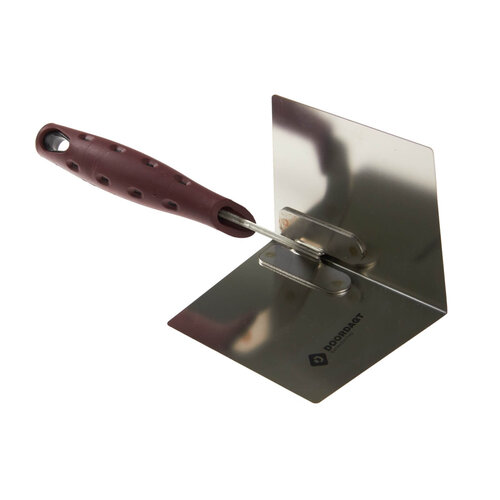 DOORDAGT DOORDAGT, Hoektroffel 125x97mm, Inwendig extra verstevigd, RVS, Softgreep