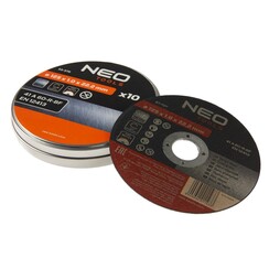 Doorslijpschijf 125mm voor metaal, 22x1,0mm (per 10st)