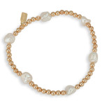 6 pearls rose-gold coloured 6 pearls rose-gold coloured