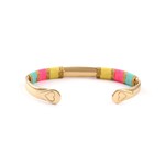 Bangle rope amor multi yellow goldplated