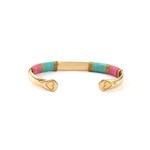 Bangle rope plain multi turquoise goldplated Bangle rope plain multi turquoise goldplated