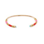 Bangle rope small multi red goldplated Bangle rope small multi red goldplated