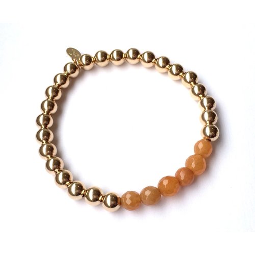 Chance 6mm orange soft gold coloured