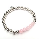 Chance 6mm pink light silver