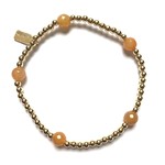 Dot 5 orange soft gold coloured