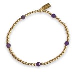 Dot 5 small purple gold coloured