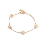 Flower pearl goldplated