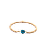 Lucky eye small turquoise gold coloured Lucky eye small turquoise gold coloured