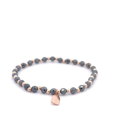 Mix grey rose-gold coloured