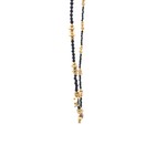 Necklace 3 drup black goldplated Necklace 3 drup black goldplated