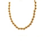 Necklace basic 10mm gold coloured