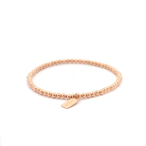 Basic 3mm rose-gold coloured