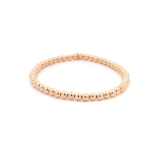 Basic 4mm rose-gold coloured