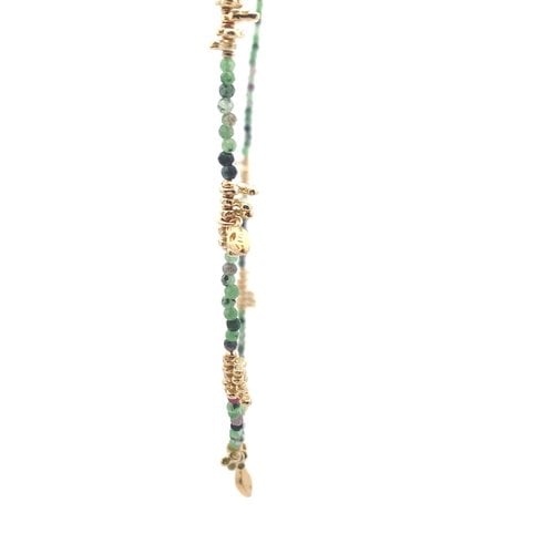 Necklace greece turquoise goldplated