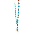 Necklace big eye blue light gold coloured Necklace big eye blue light gold coloured