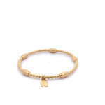 Oval 5 twist gold coloured Oval 5 twist gold coloured