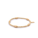 Oval 5 twist gold coloured Oval 5 twist gold coloured