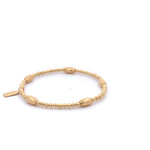 Oval 5 twist gold coloured Oval 5 twist gold coloured