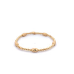 Oval 5 twist gold coloured Oval 5 twist gold coloured