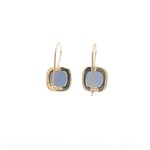 Earrings stone blue light goldplated