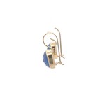 Earrings stone blue light goldplated