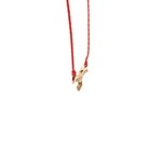 Necklace freedom bird pink goldplated