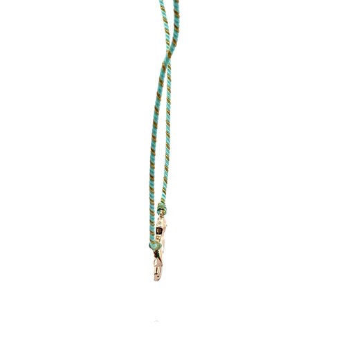 Necklace freedom bird turquoise goldplated